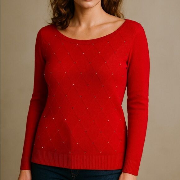 Laura Scott Beaded Sweater - Picture 1 of 7